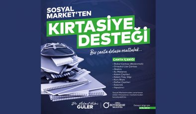 Büyükşehir’den öğrencilere sosyal market desteği