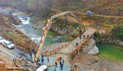 Ordu Büyükşehir, 3 mahallenin köprü hasretine son verdi