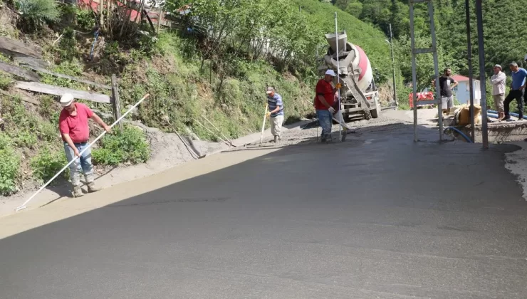 Altınordu’da beton yol sevinci