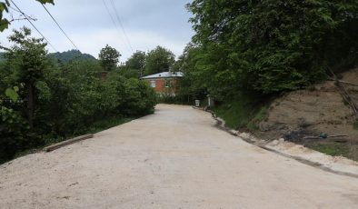 Ünye Yeniköy’de beton yol sevinci