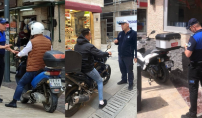Ordu Büyükşehir Zabıtası’ndan kapalı cadde denetimi