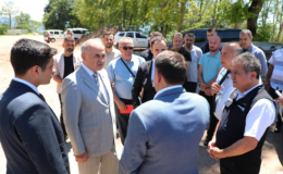 Vali Erol, METİP alanlarında incelemede bulundu
