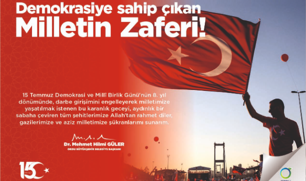 Başkan Güler’den 15 Temmuz mesajı