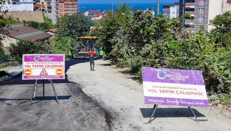 Fatsa Kurtuluş Mahallesinde asfalt mutluluğu