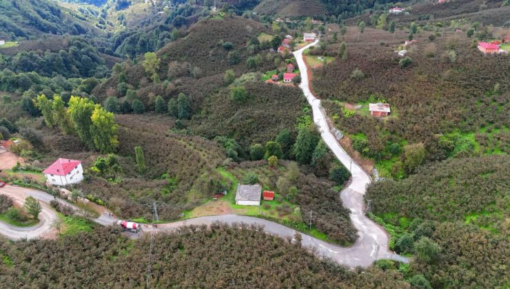 Altınordu Örencik’te beton yol sevinci