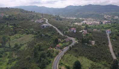 17 km’lik yola sıcak hizmet