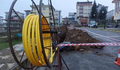 Kabadüz’de doğalgaz çalışmaları hızlandı