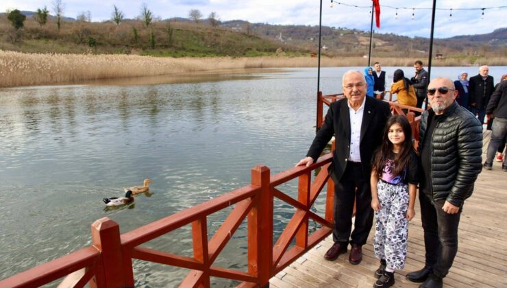 Gaga Gölü Tabiat Parkı dolup taşıyor