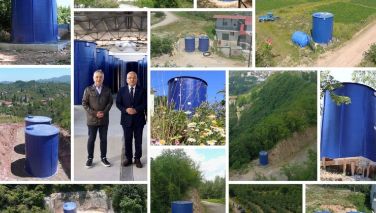 Kendi ürettiğimiz Fiberglas içme suyu depoları hizmete sunuldu