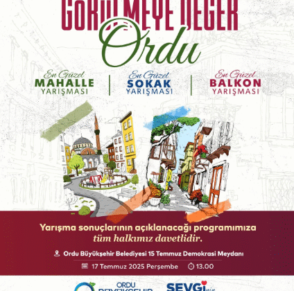 Sevginin şehri Ordu’da, ‘Görülmeye Değer’ güzellikler seçildi