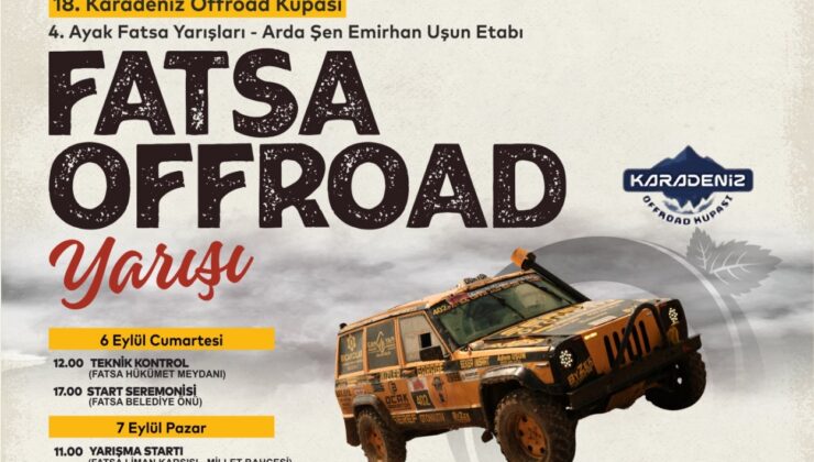 Fatsa’da Offroad heyecanı yaşanacak