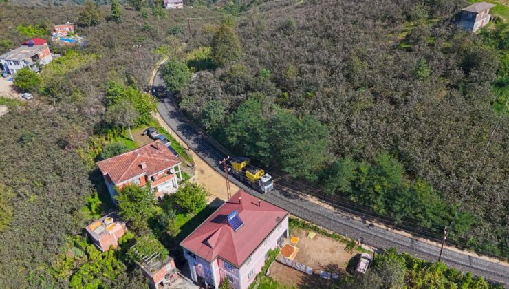 Çamaş Çavuşbaşı yolu asfaltlandı